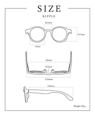 RIPPLE CLEAR deep black